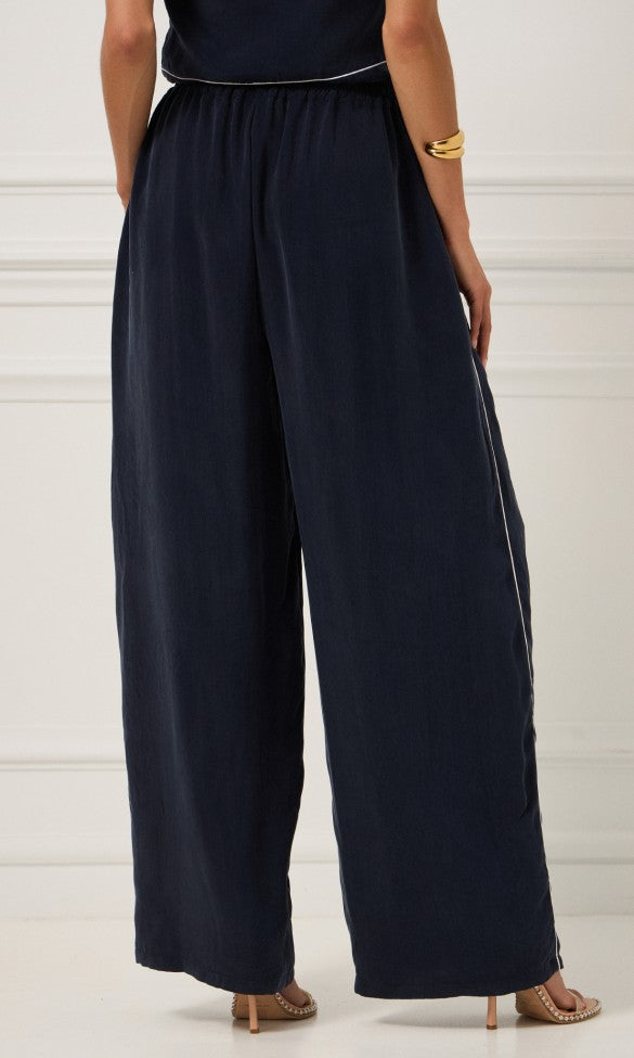 Cupro Pants Blue, ELINE