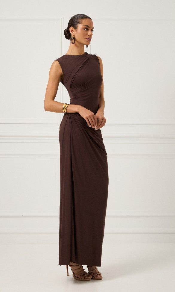 Maxi Dress Brown, LYDIA