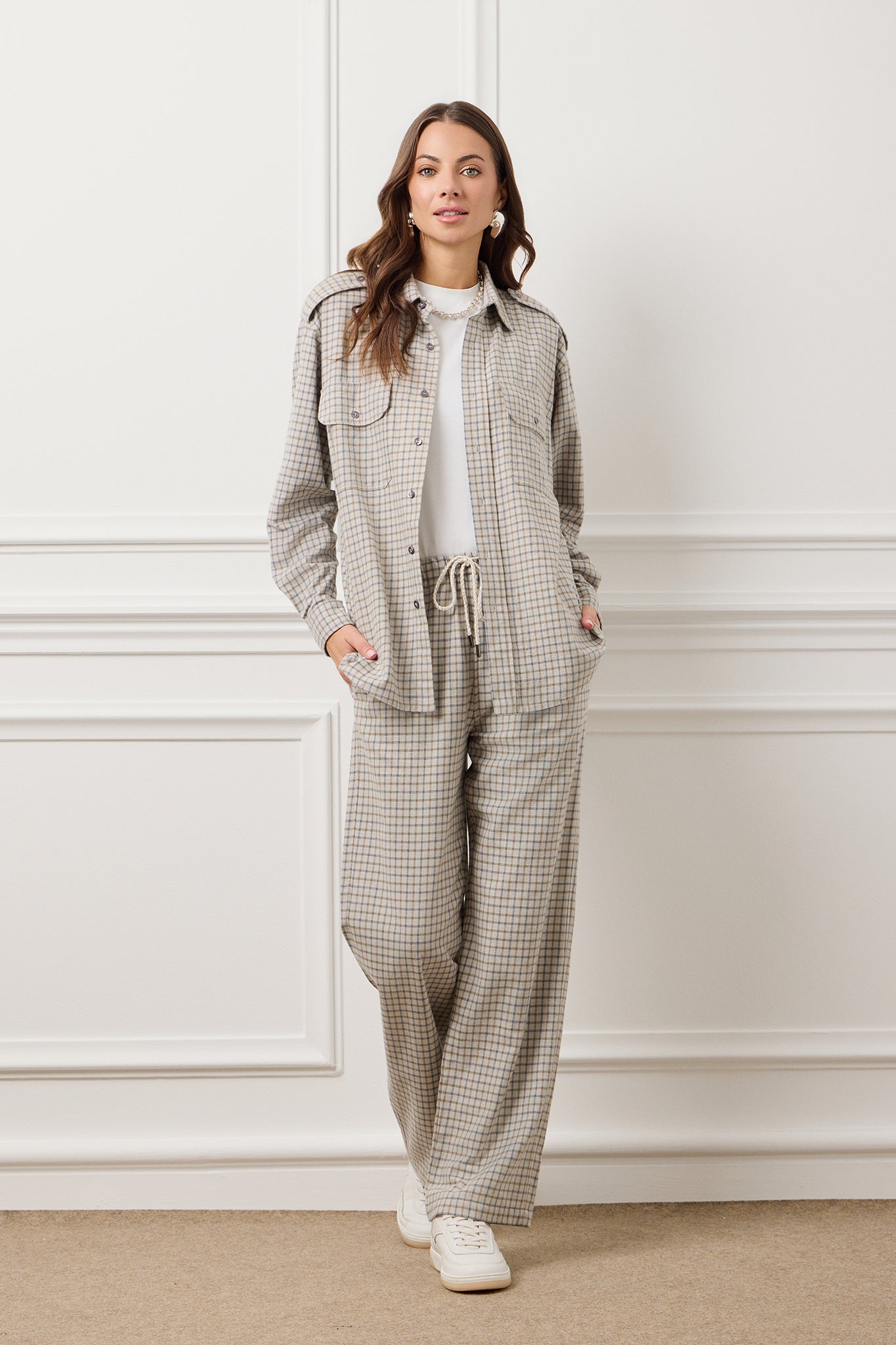 Grey Small Shirt Plaid Elena