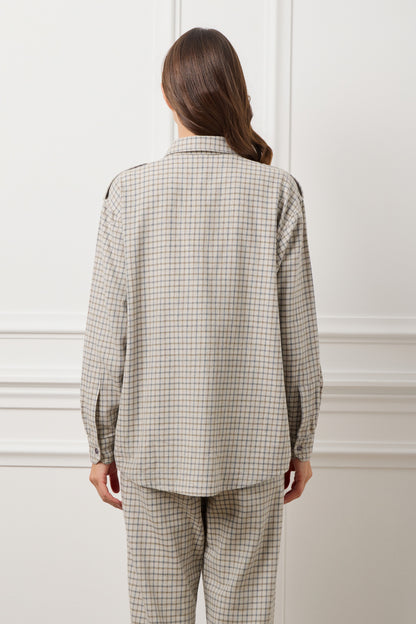 Grey Small Shirt Plaid Elena