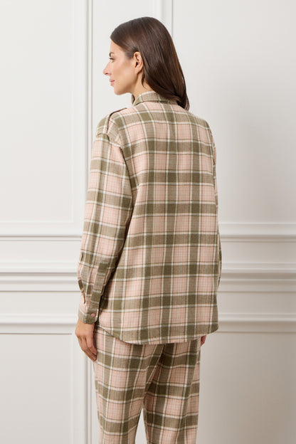Pink Big Plaid Elena Organic Cotton Shirt