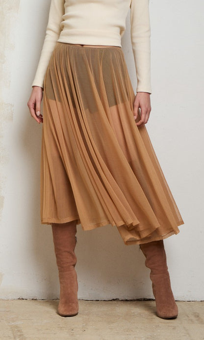 Φούστα με δίχτυ Καφέ, IRIS