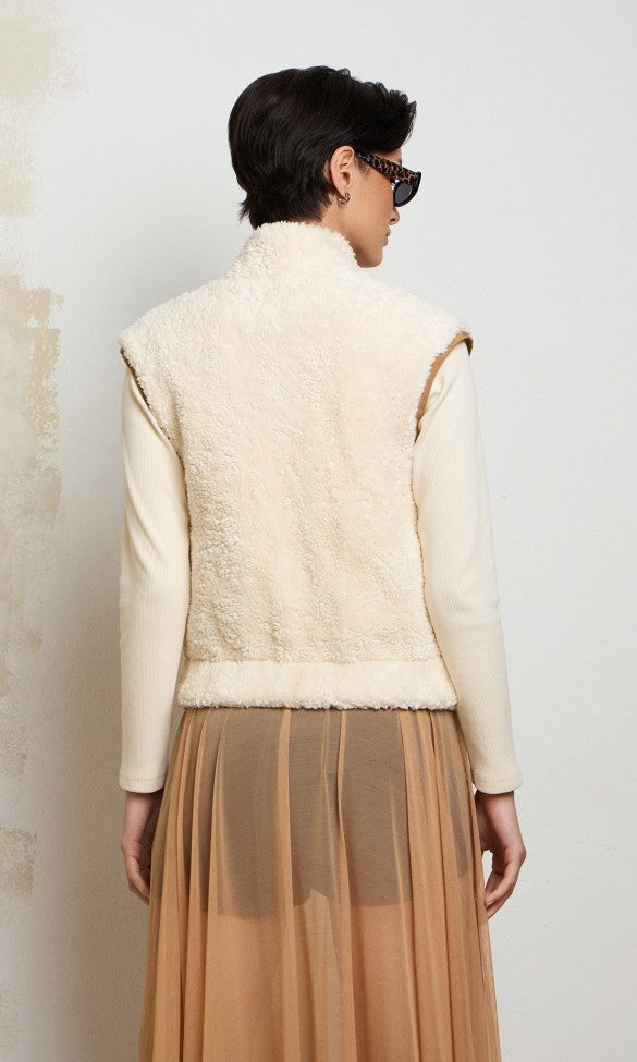 Shearing Vest Beige, STELLA