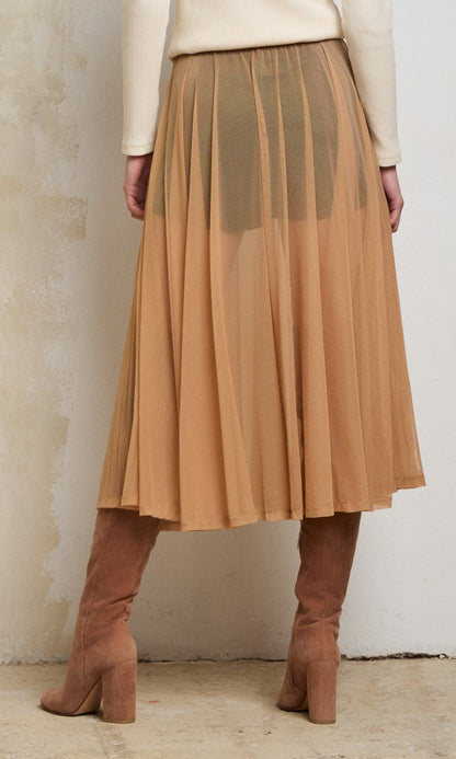 Φούστα με δίχτυ Καφέ, IRIS