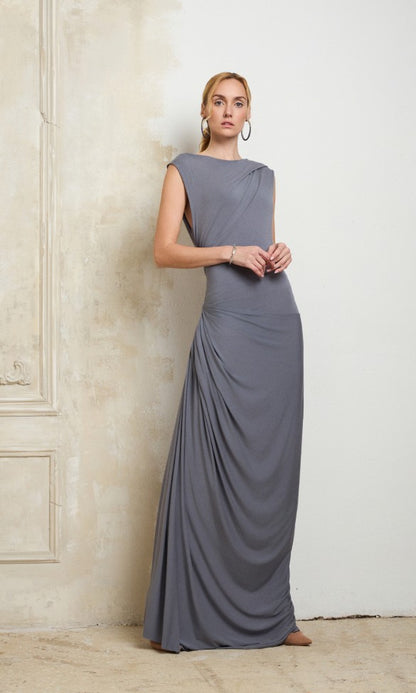 Maxi Dress Grey, LYDIA