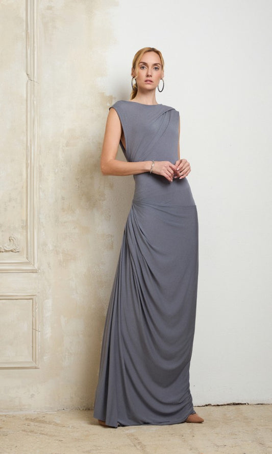 Maxi Dress Grey, LYDIA