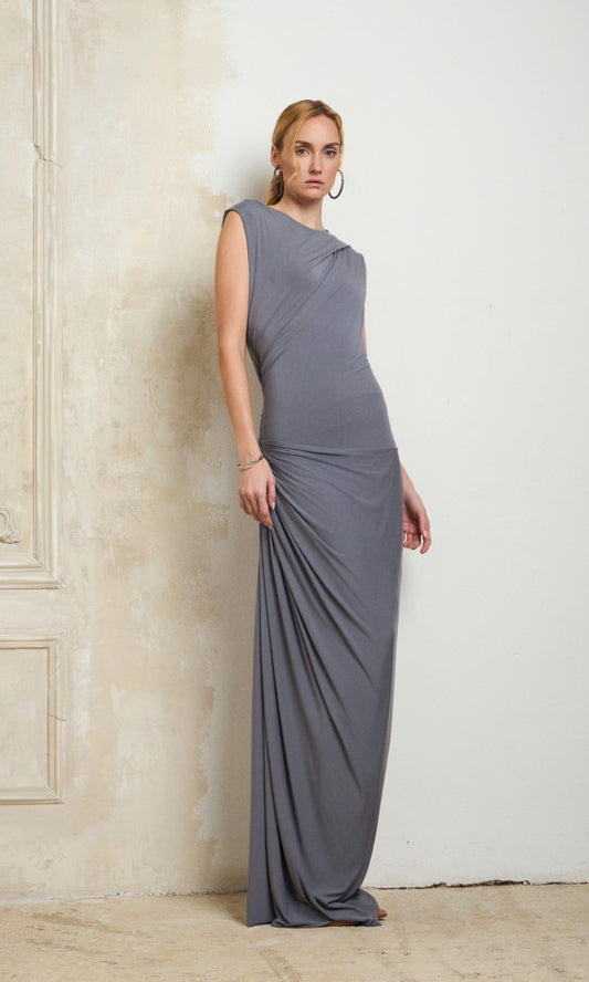 Maxi Dress Grey, LYDIA