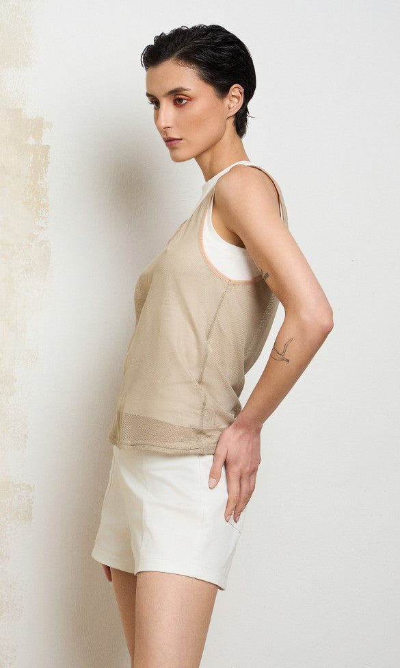Net Top Beige, ANGIE