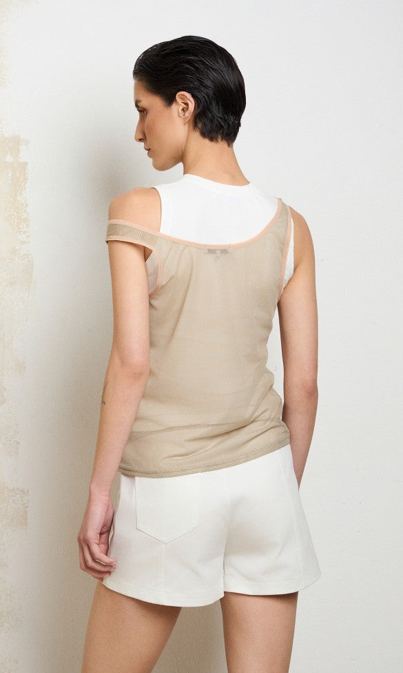 Net Top Beige, ANGIE