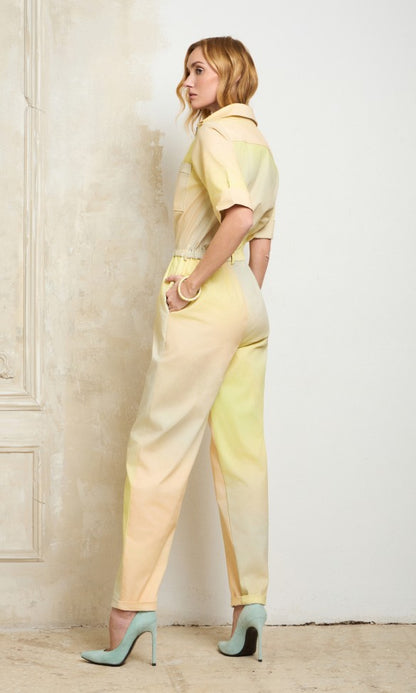 Ολόσωμη φόρμα Ida σε κίτρινο χρώμα από βαμβάκι 