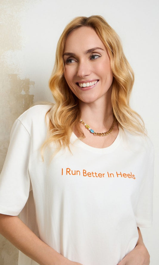 T-Shirt, White Sofie