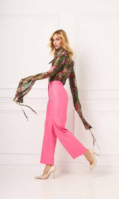 Chiffon Blouse Leopard EVELYN