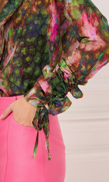 Eco Leather Pants Pink, GEMMA