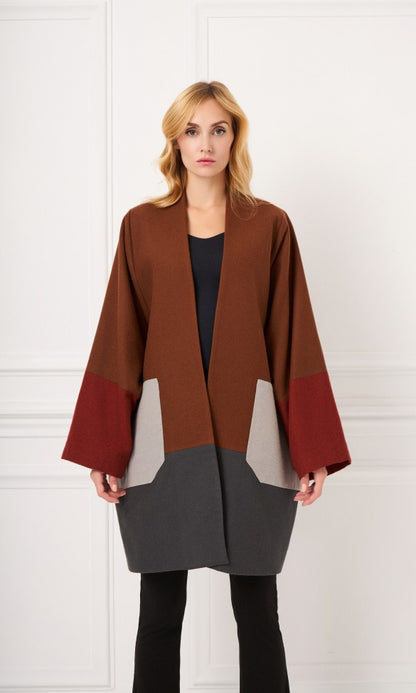 Μάλλινο Παλτό Καφέ, ARINA