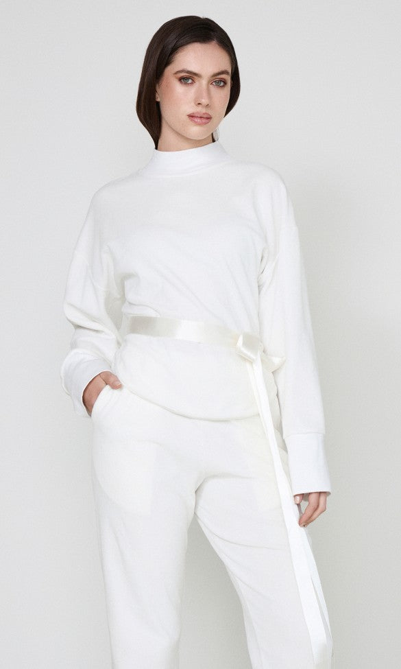 Velvet pants White ISLA