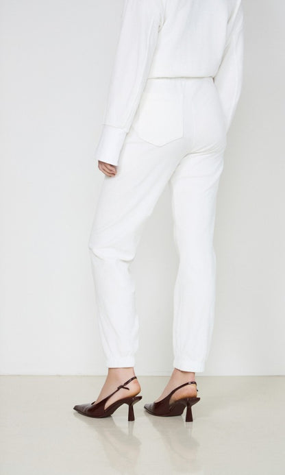 Velvet pants White ISLA