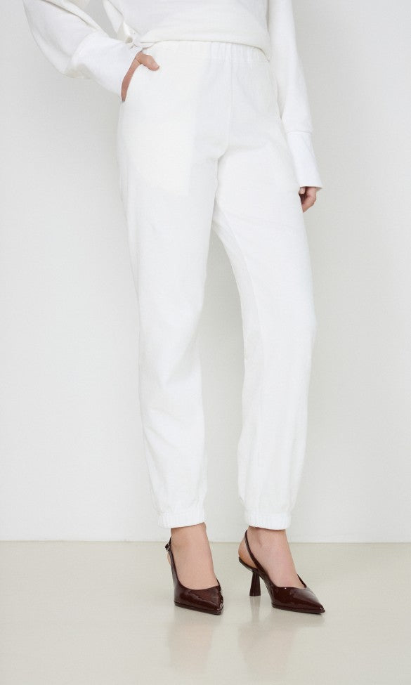 Velvet pants White ISLA