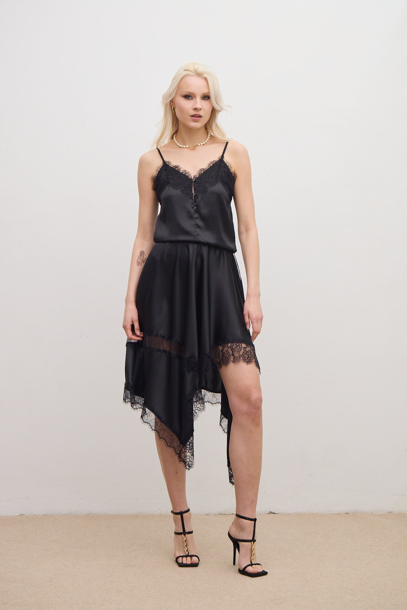 Serenity Silk Top With Lace