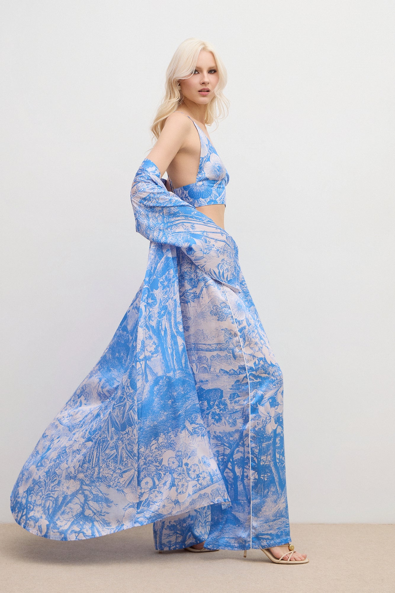 Aérie Kimono Maxi Blue
