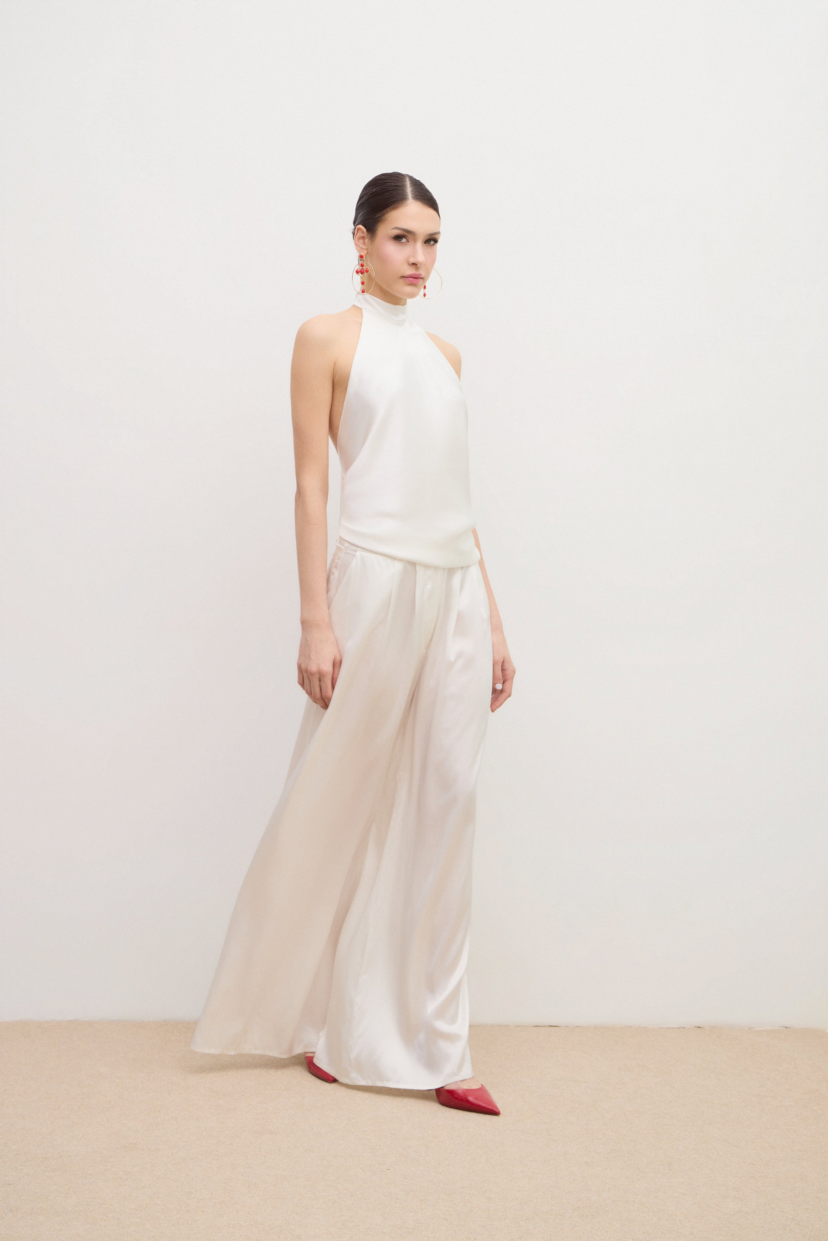 Moon Silk Top Ivory