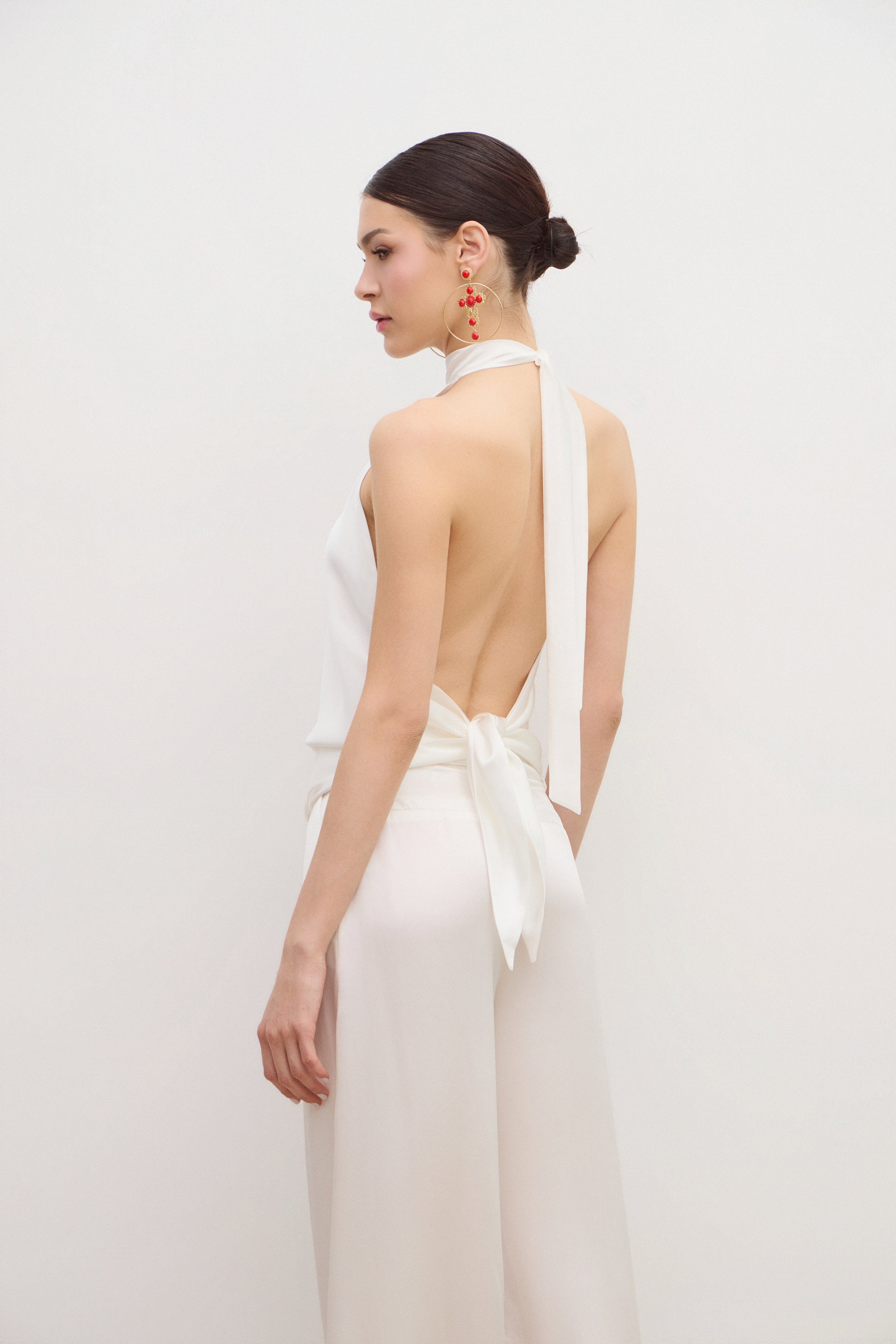 Moon Silk Top Ivory