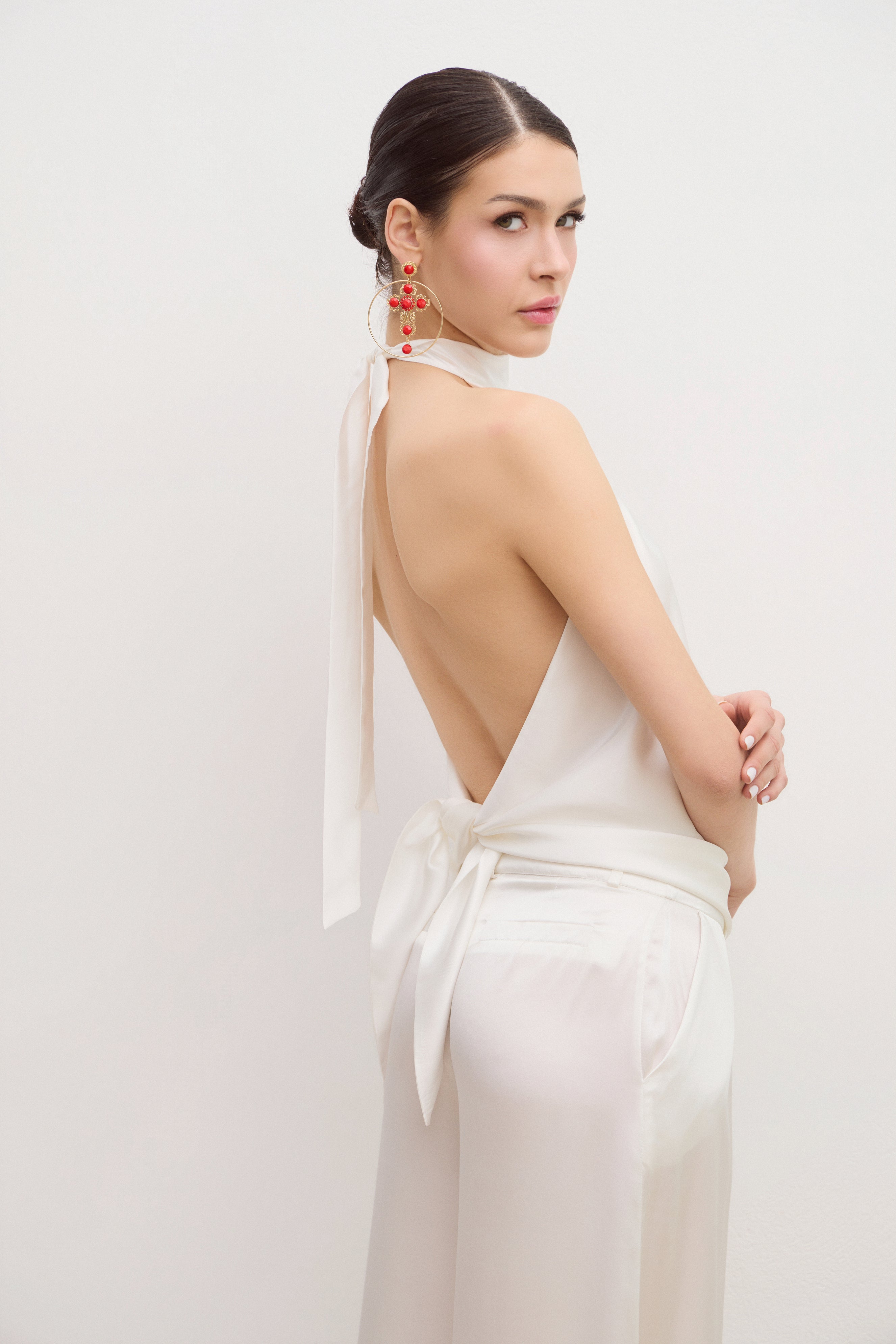 Moon Silk Top Ivory