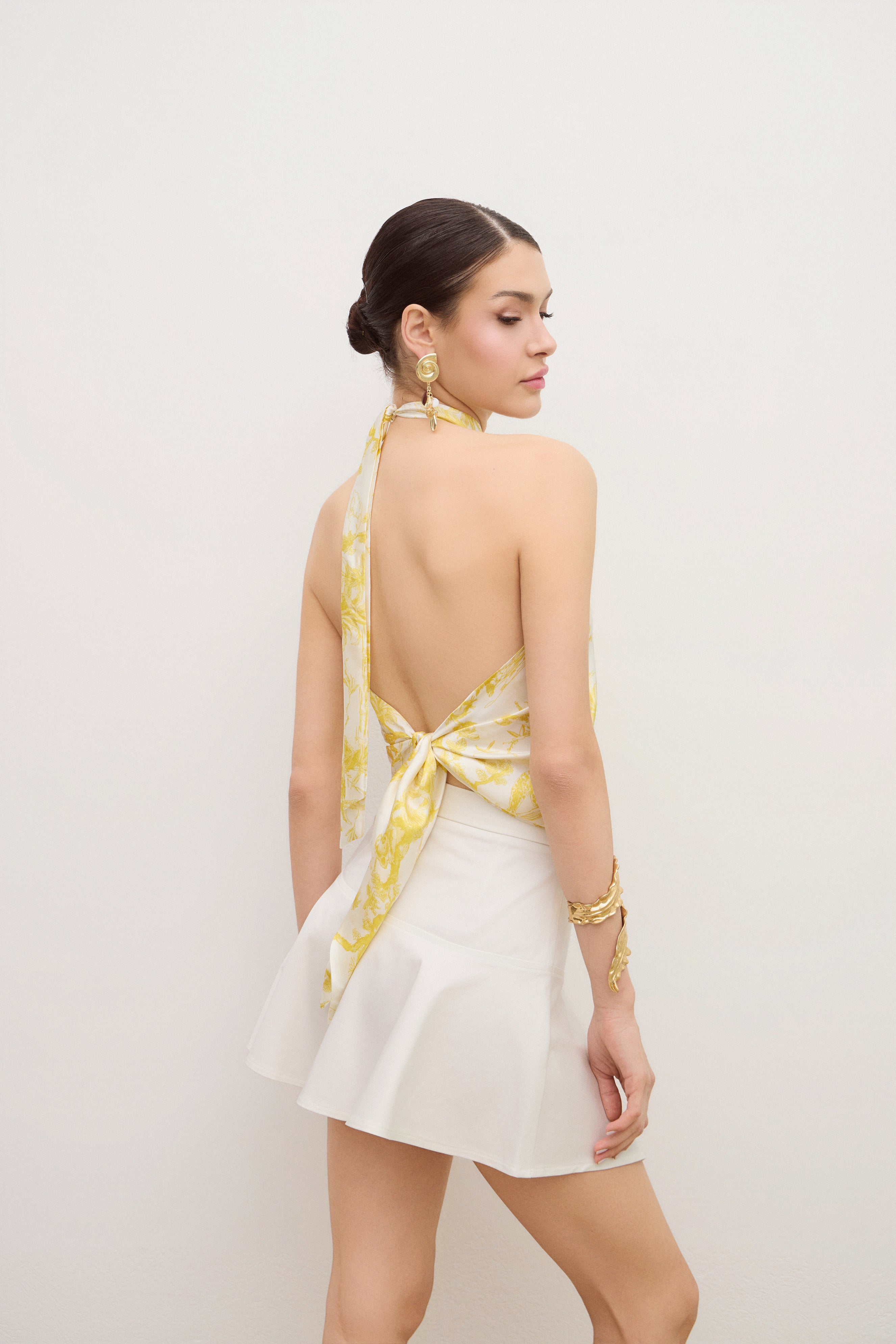 Aérie Open Back Top - Yellow