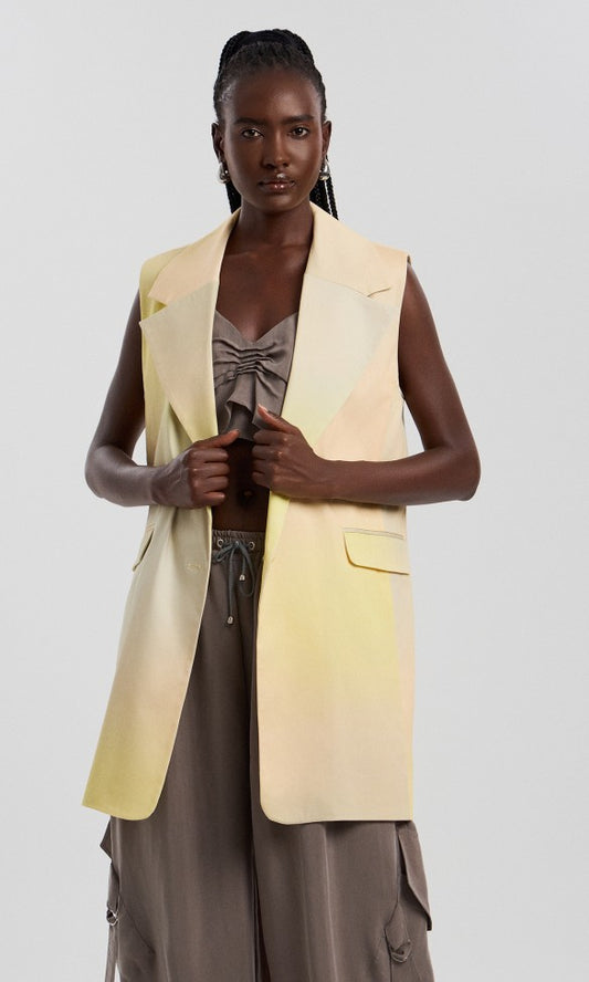 Cotton Vest Yellow, MARIA