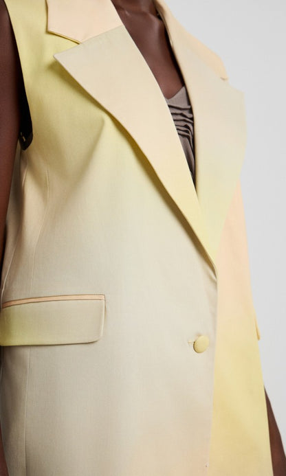 Βαμβακερό Γιλέκο Κίτρινο, MARIA 