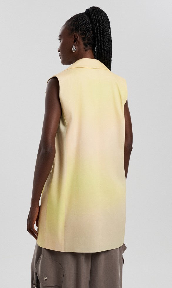 Βαμβακερό Γιλέκο Κίτρινο, MARIA 