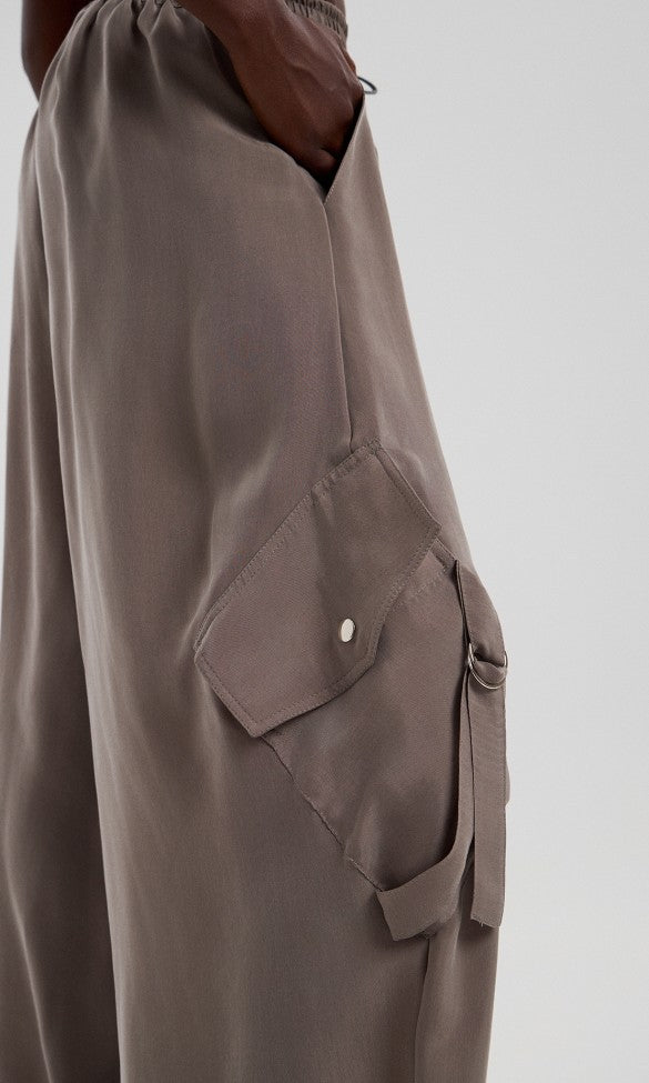 Cupro Pants Grey, AVA