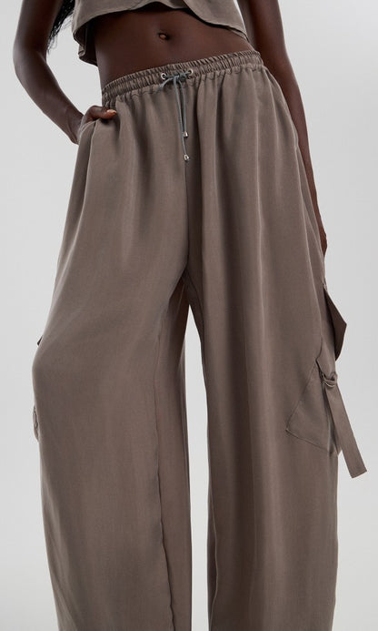 Cupro Pants Grey, AVA