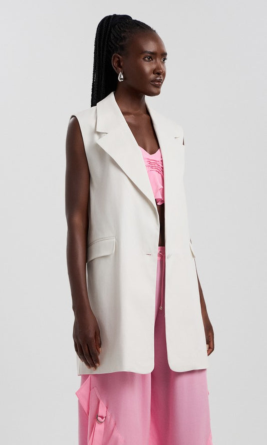 Cotton Vest White, MARIA