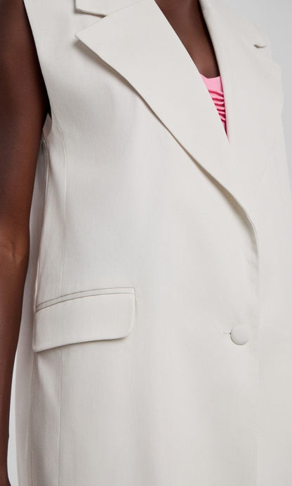 Βαμβακερό Γιλέκο Λευκό, MARIA 