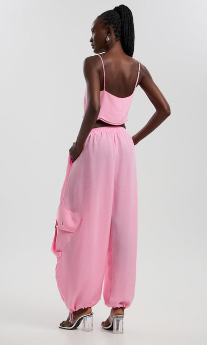 Cupro Pants Pink, AVA