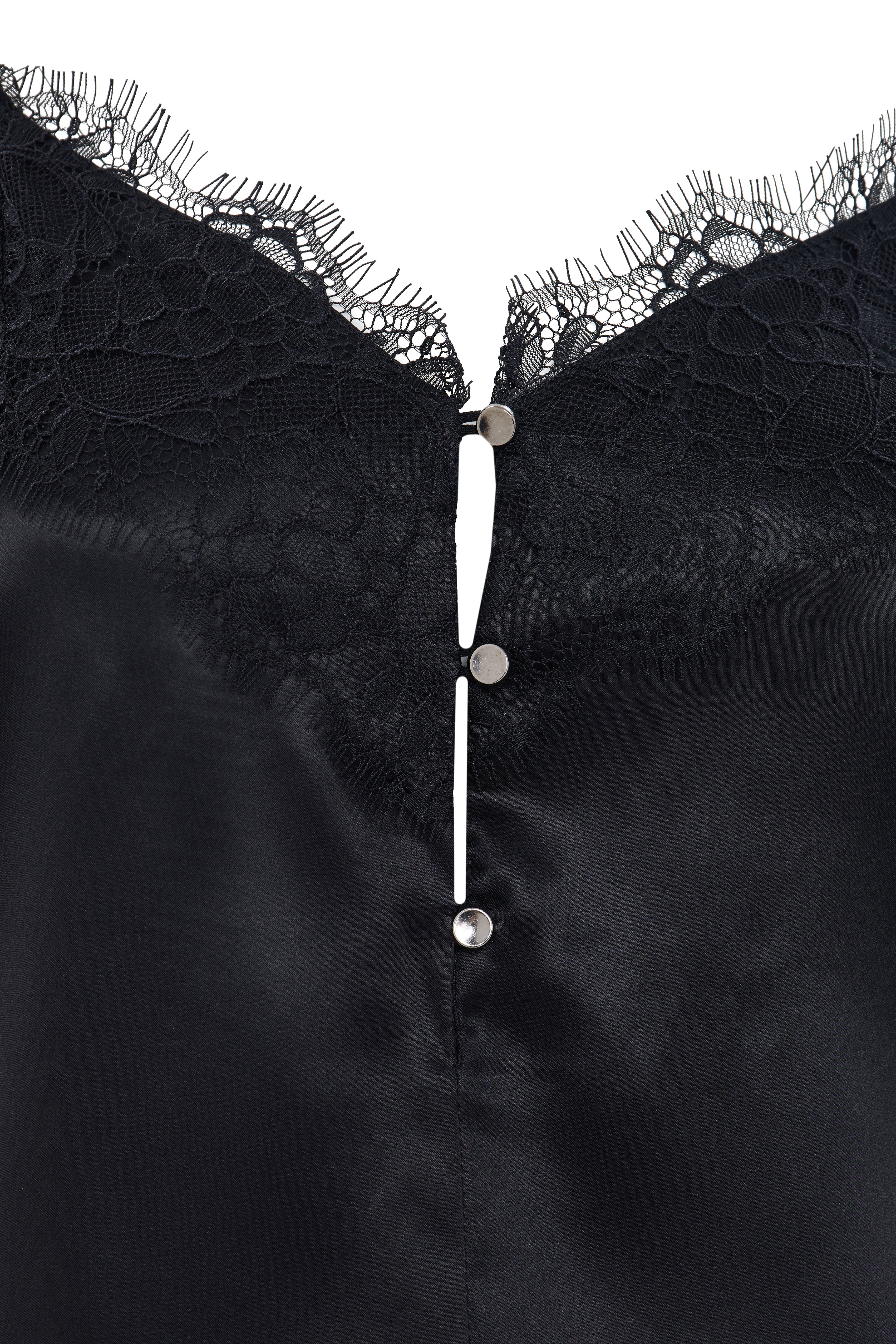 Serenity Silk Top With Lace