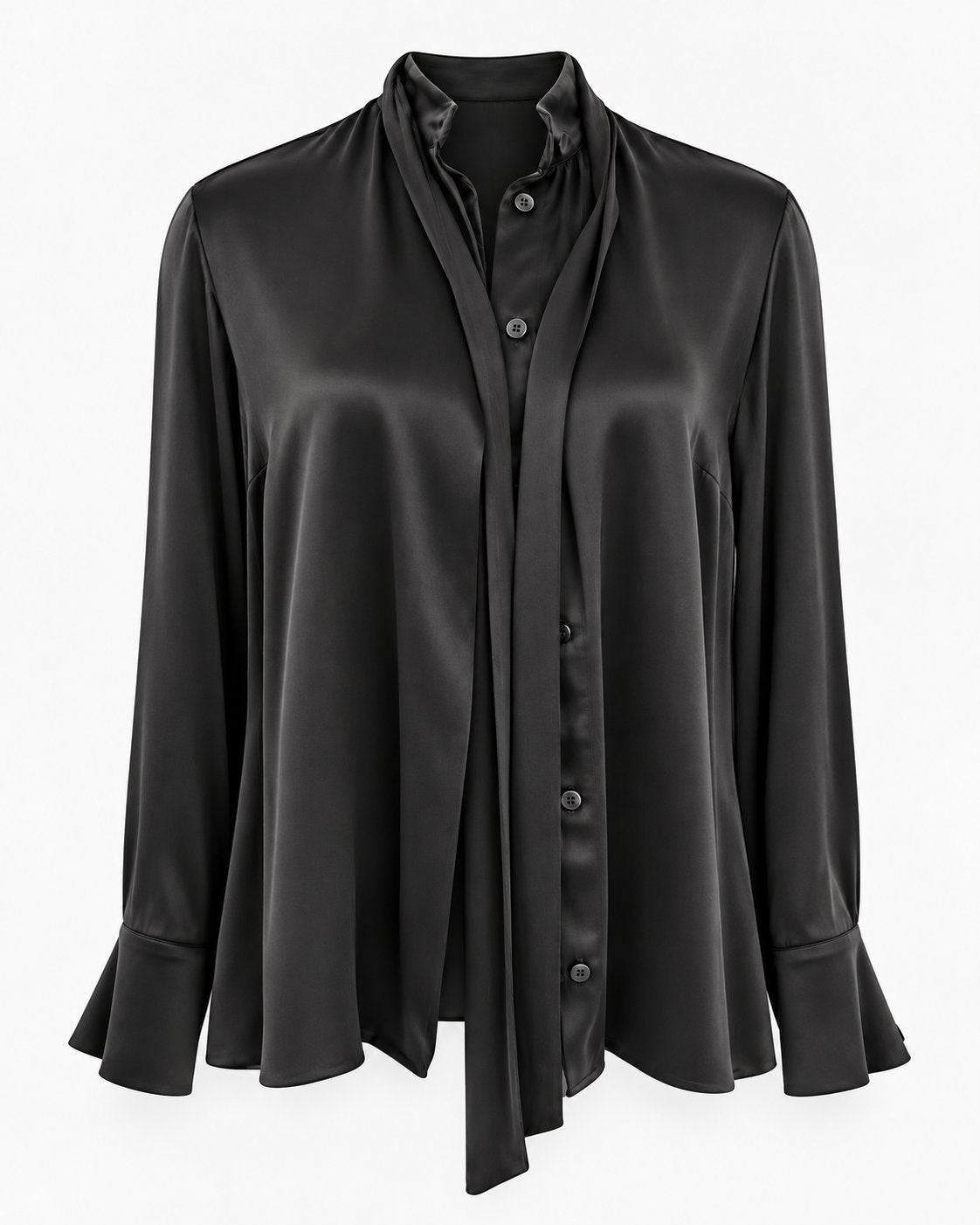 Moon Shirt Silk Black