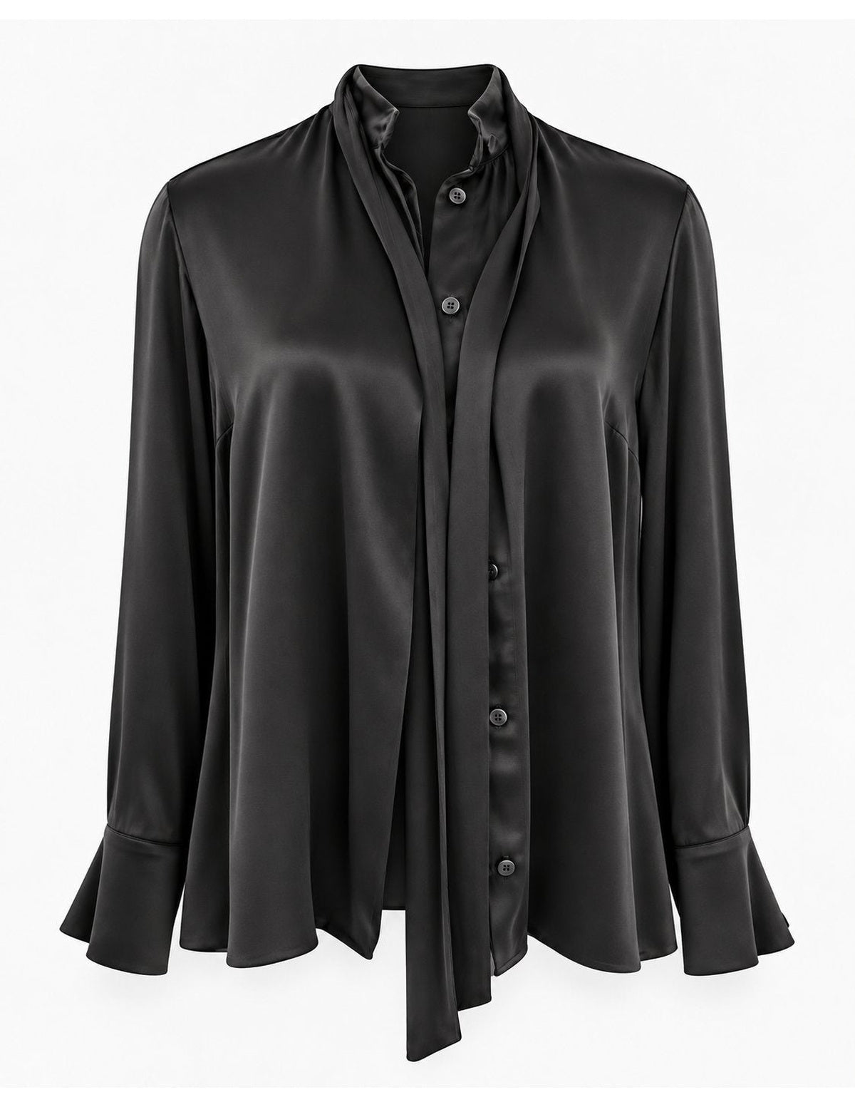 Moon Shirt Silk Black
