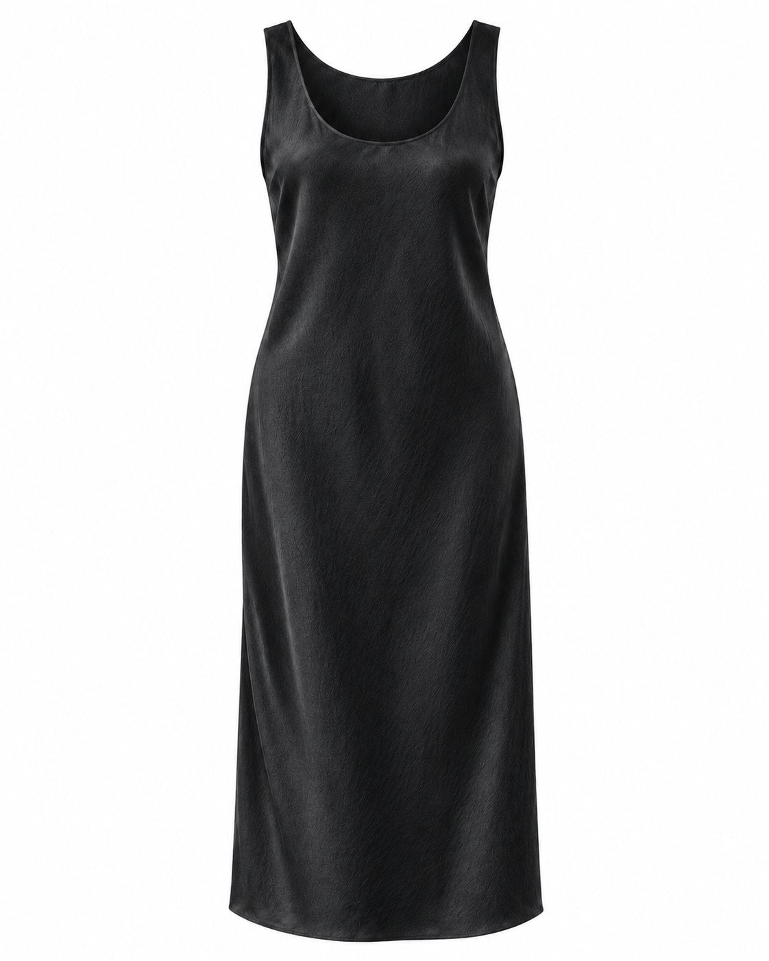Moon Maxi Slip Dress Cupro Dark Grey