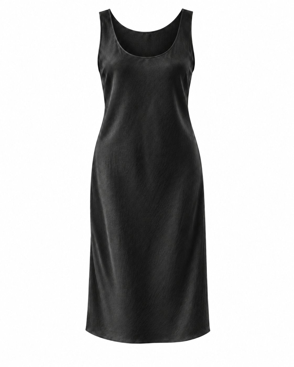 Moon Slip Dress Midi Cupro Dark Grey