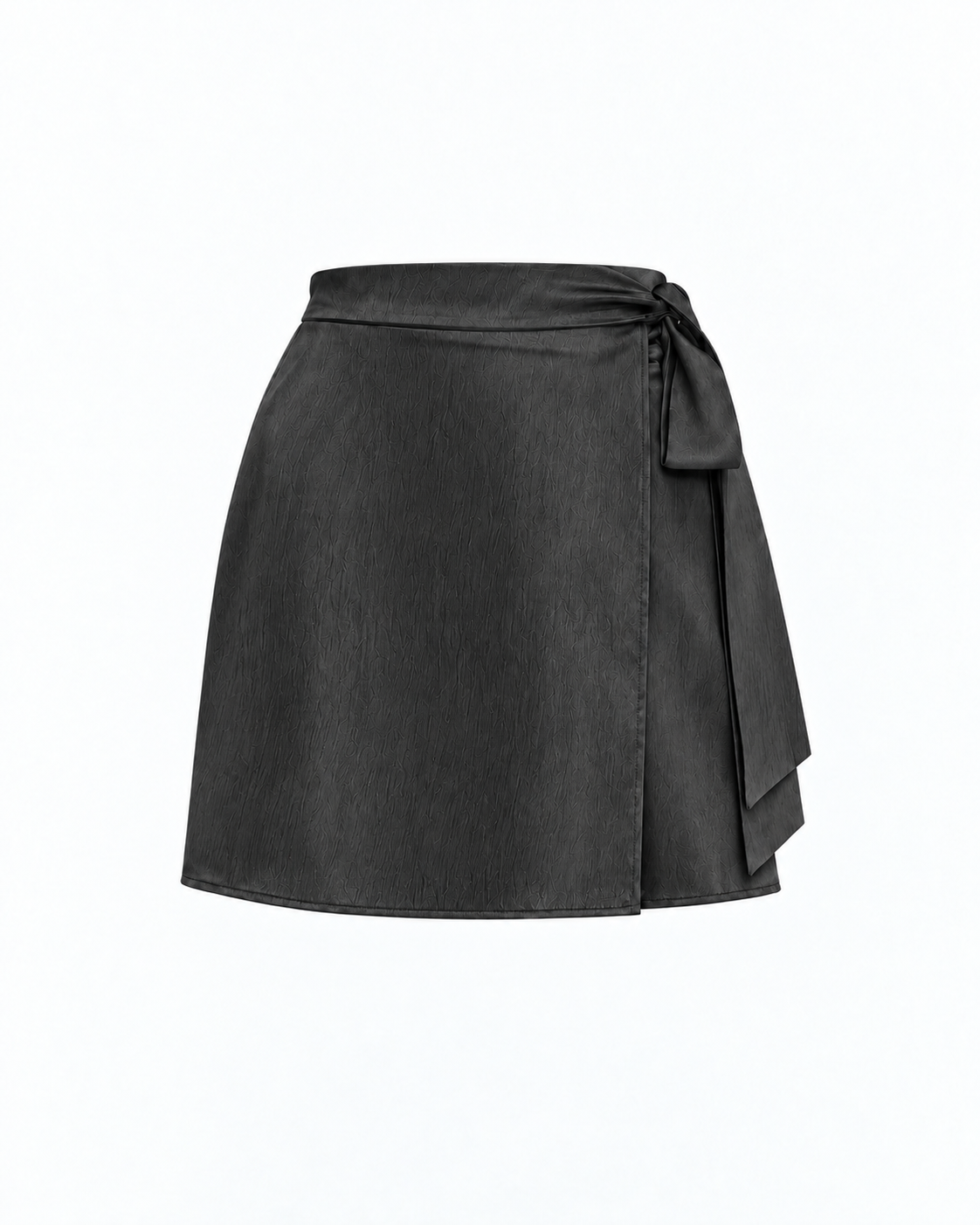 Moon Wrap Skirt Mini Cupro Dark Grey
