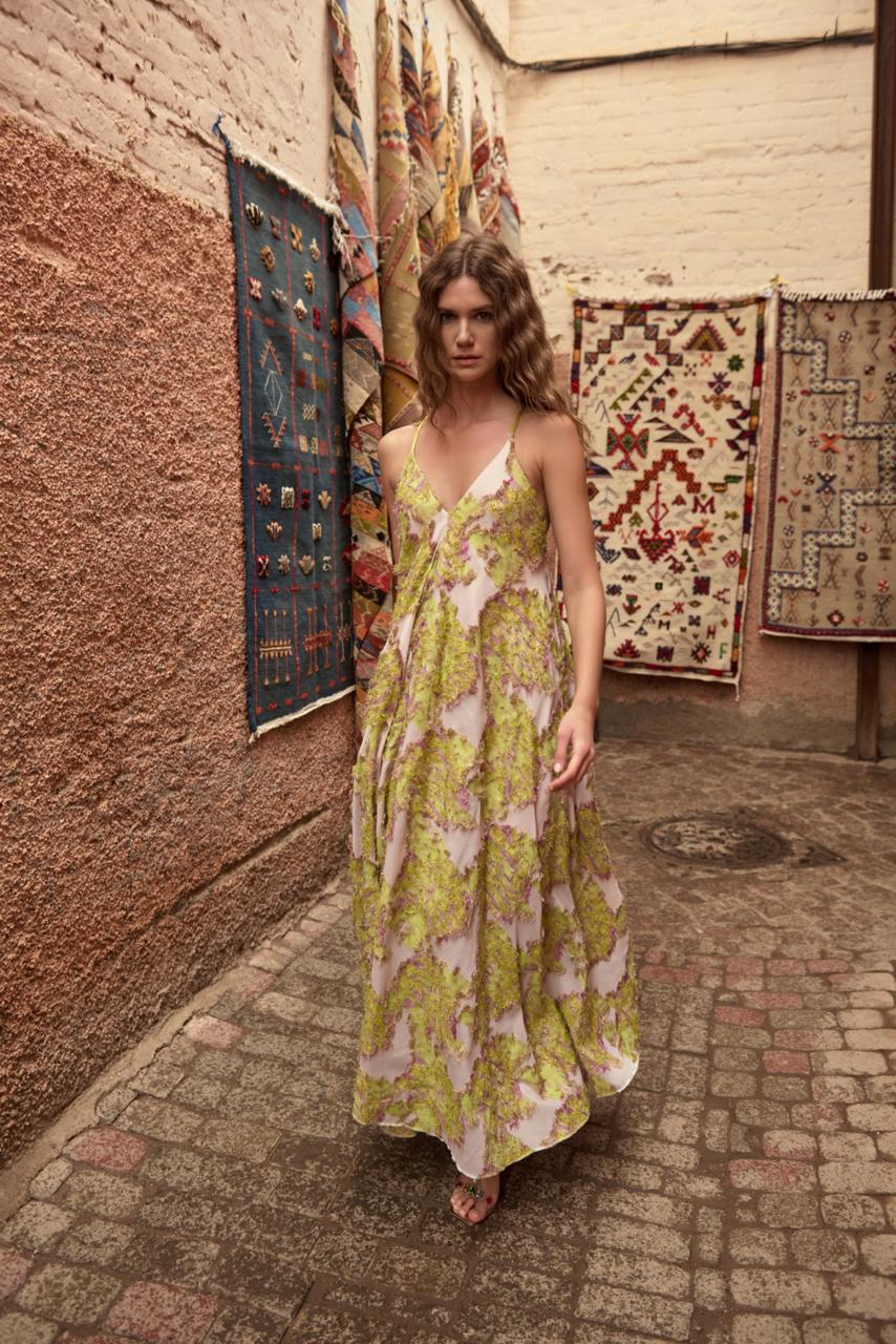Margarita Maxi Dress - Green