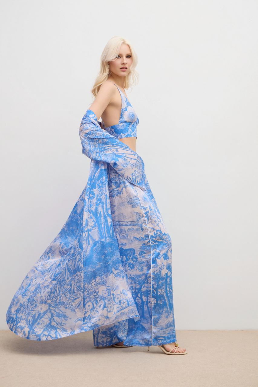 Aérie Kimono Maxi Blue