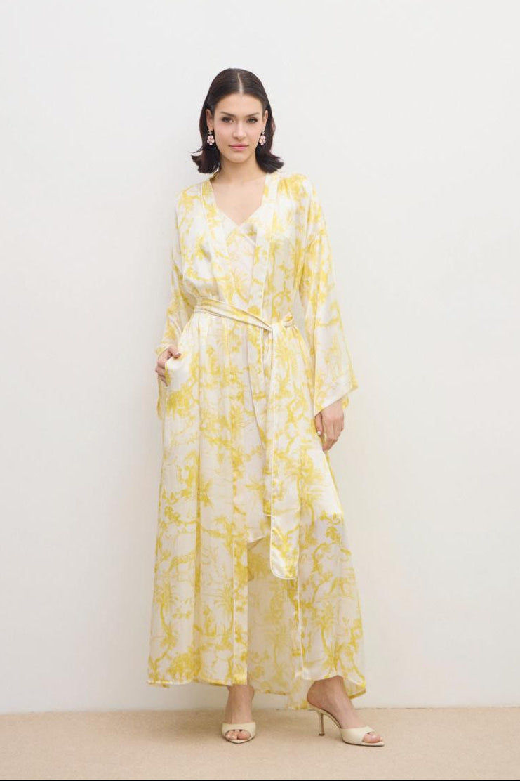 Aérie Kimono Maxi  Yellow