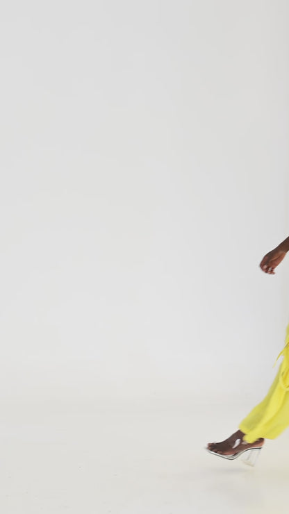 Cupro Pants Yellow, AVA