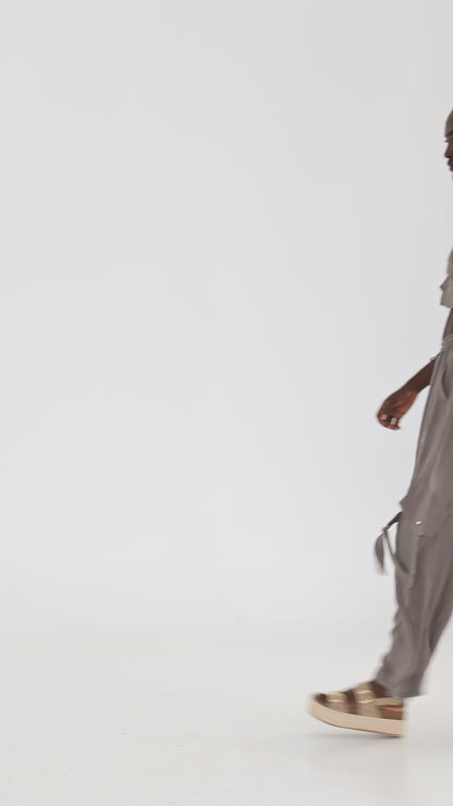 Cupro Pants Grey, AVA