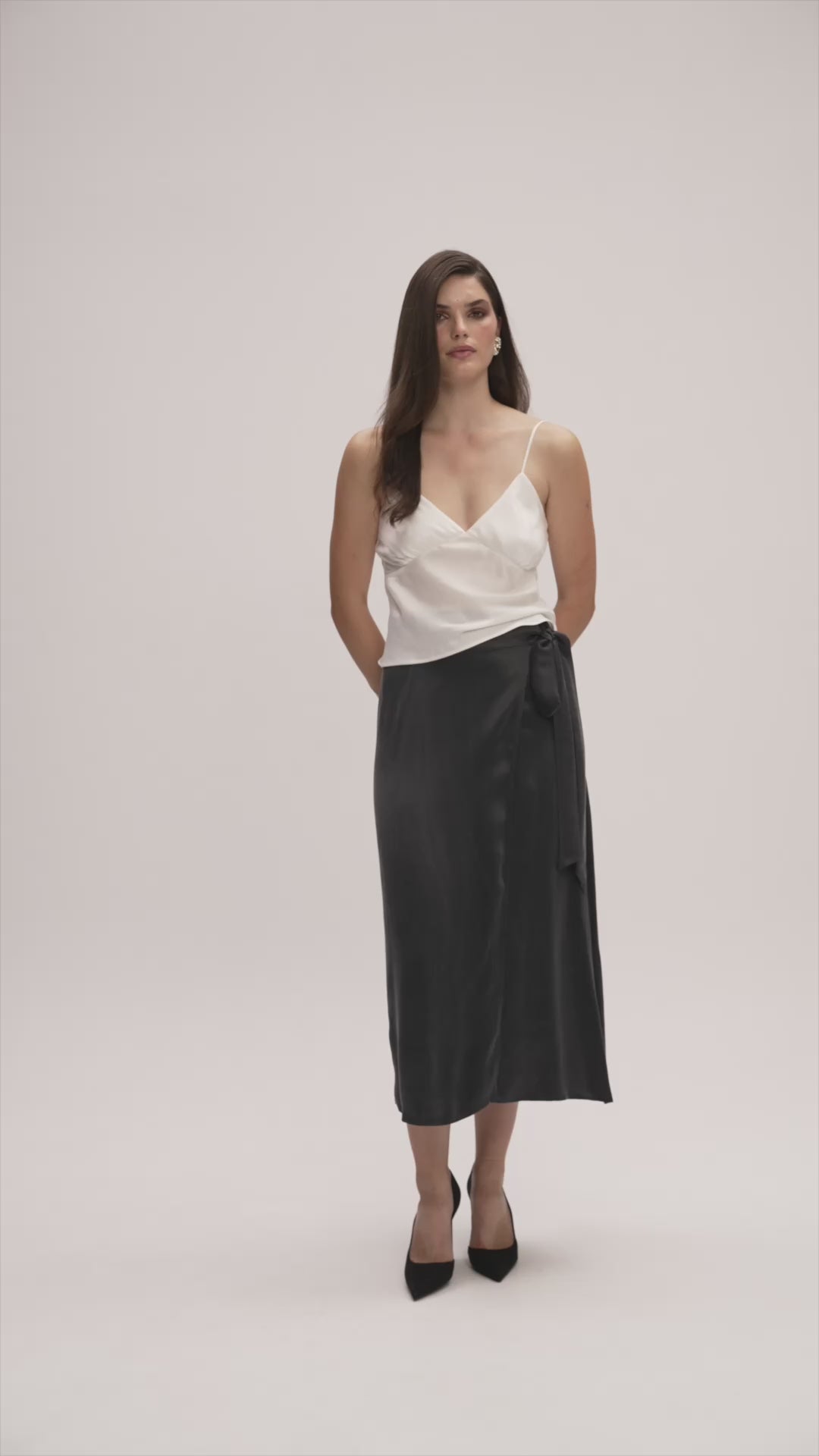 Moon Bralette Top Off White — product video