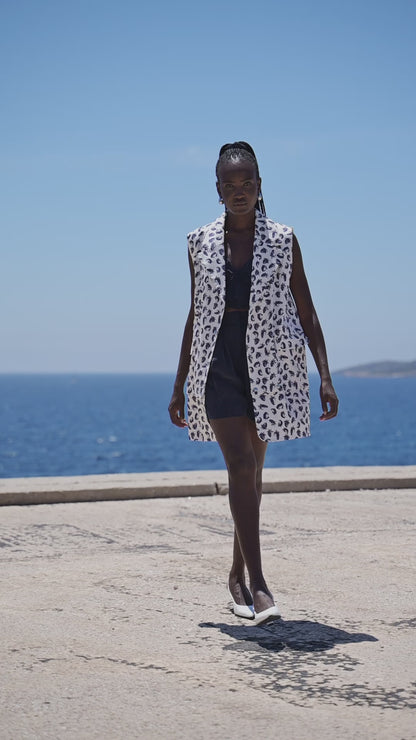 Σορτς Cupro Μπλε Σκούρο, EMMA