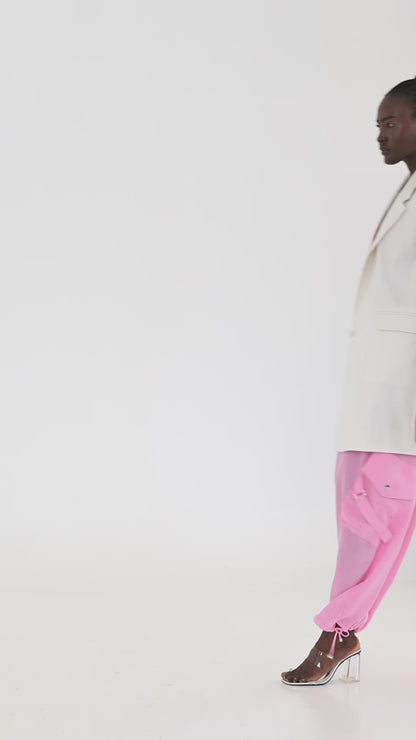 Cupro Pants Pink, AVA