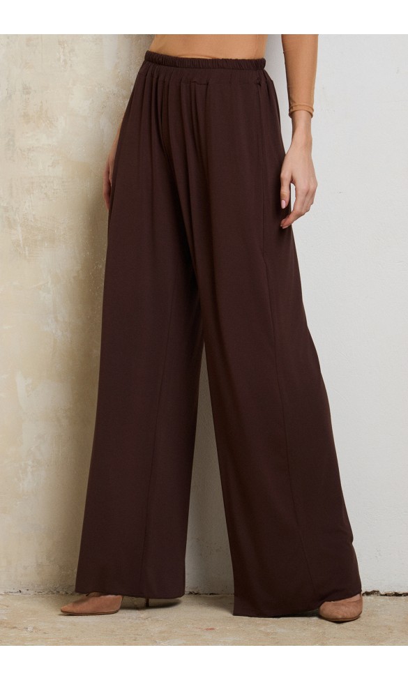 Lydia Wid-leg Pants, Brown